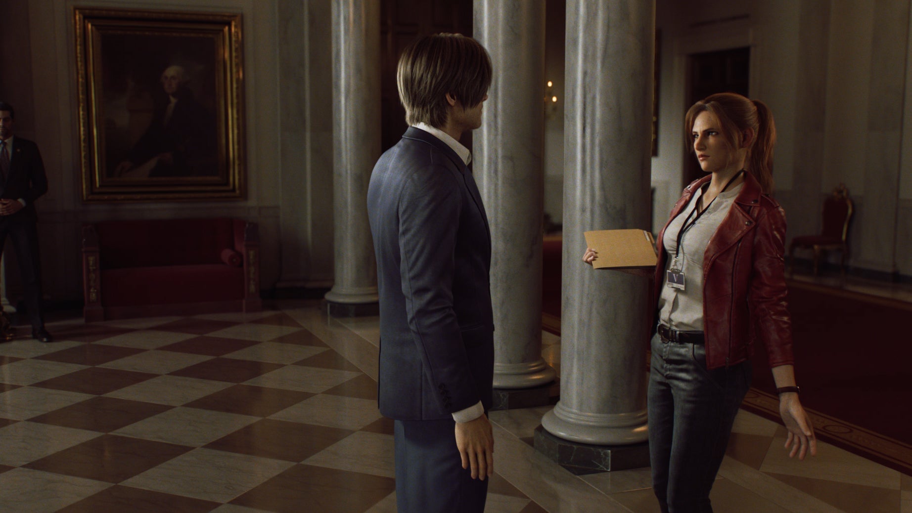 Claire bumps into a not-so-rookie cop.