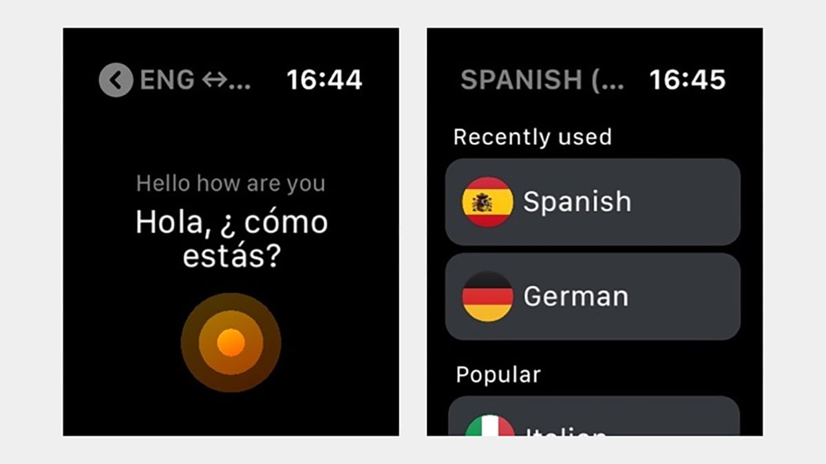 Screenshot: iTranslate Converse