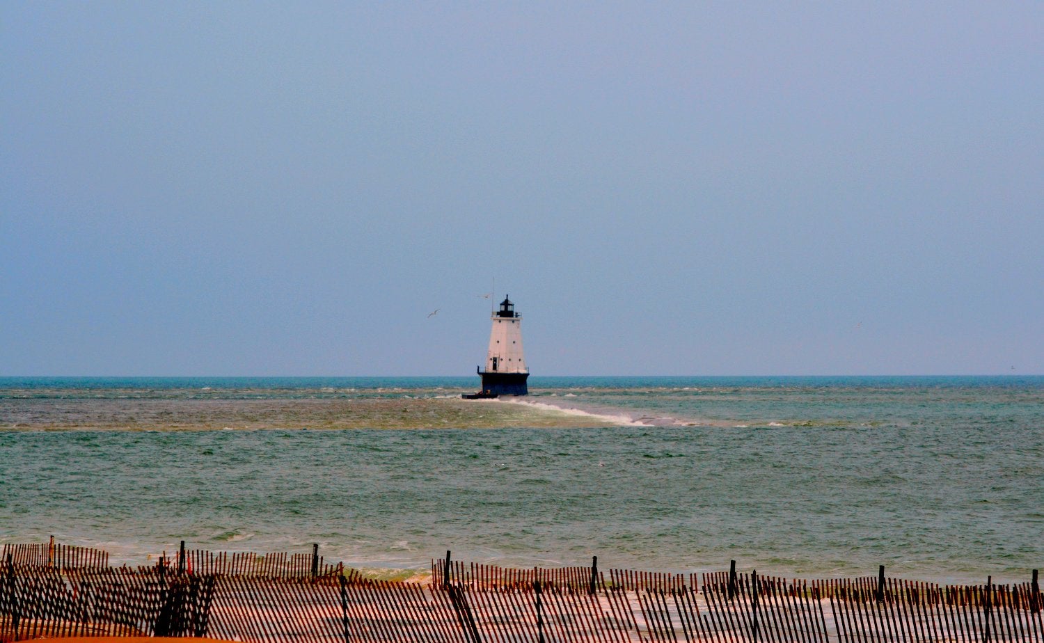 The meteotsunami fully submerged a breakwall with its 6-foot surge.