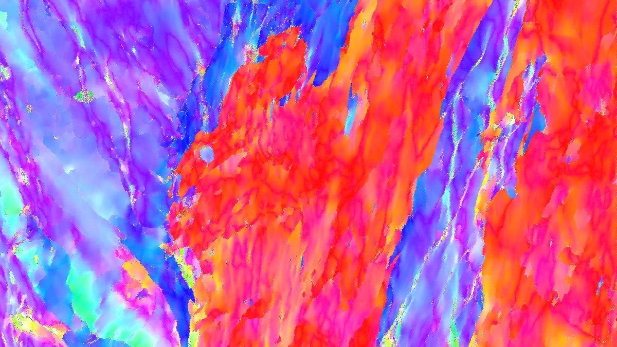 A medium manganese steel under the microscope.