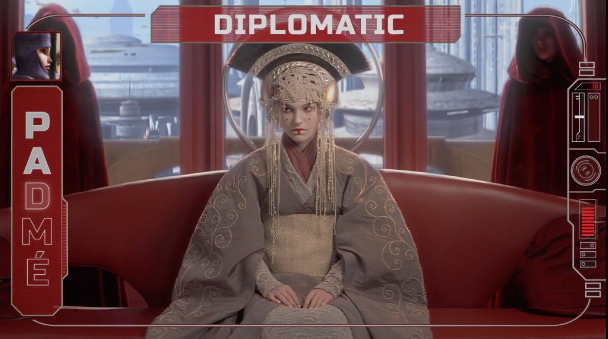 Unfortunately there’s no “U” in her name to stand in for for “unamused.”