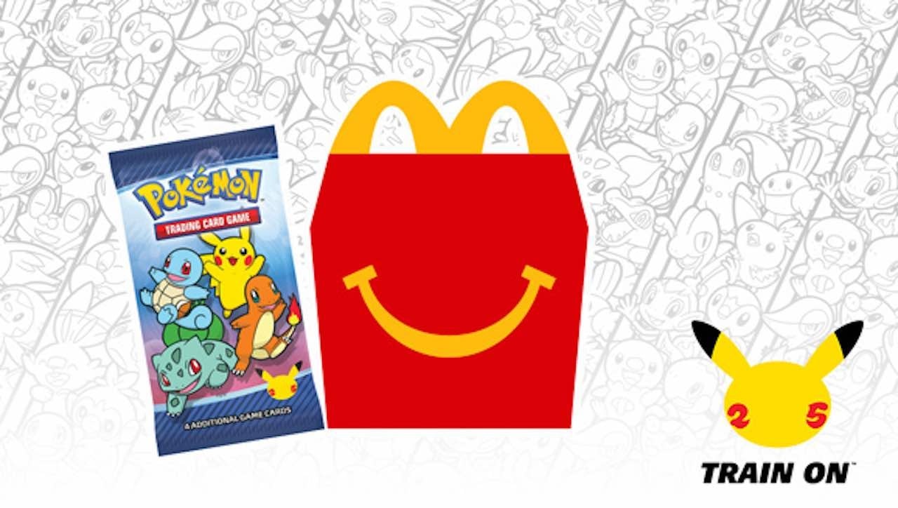 A McDonald’s ad featuring the Pokémon 25th anniversary tie-in.