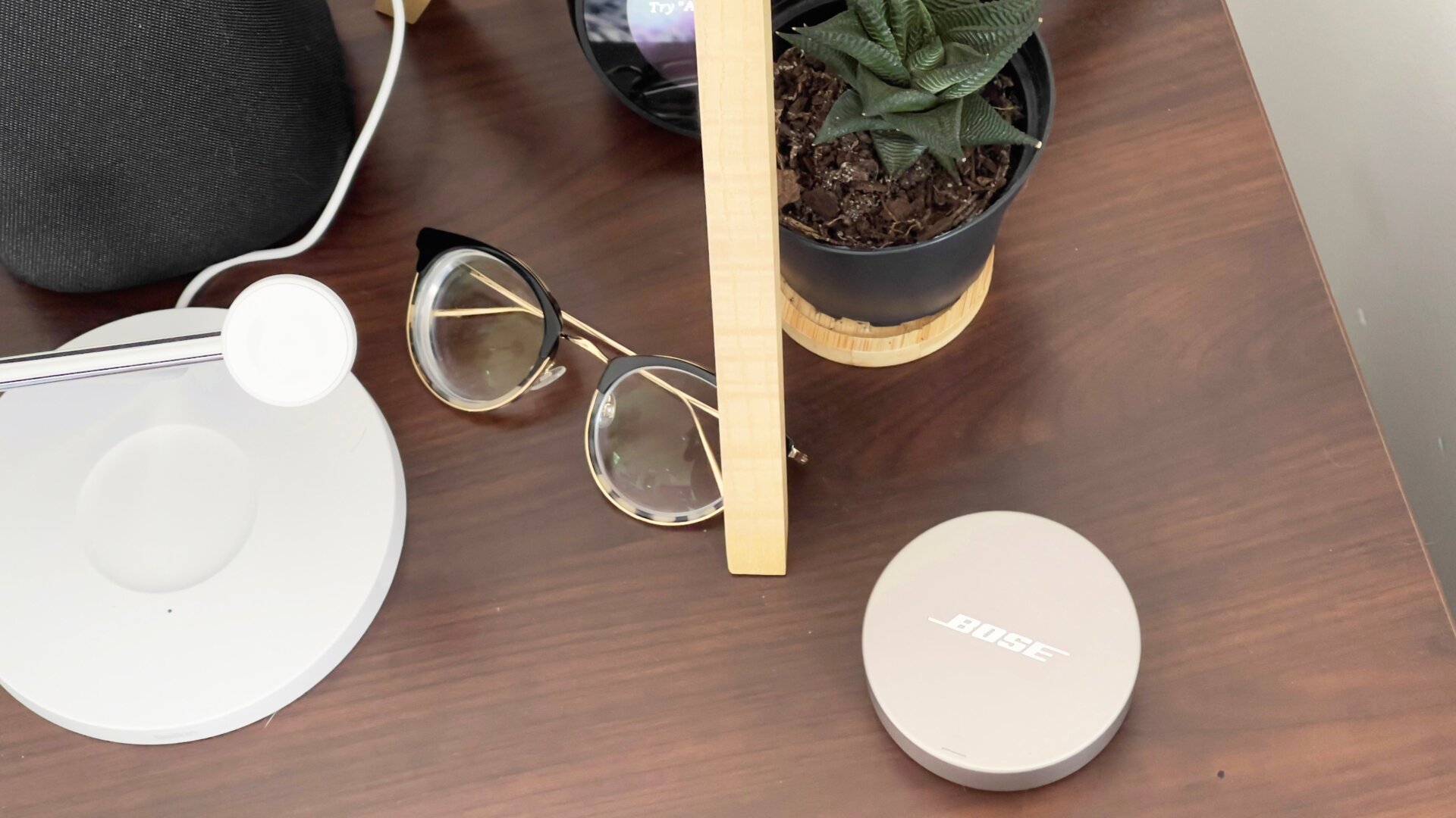 The case doesn’t look out of place on my nightstand.