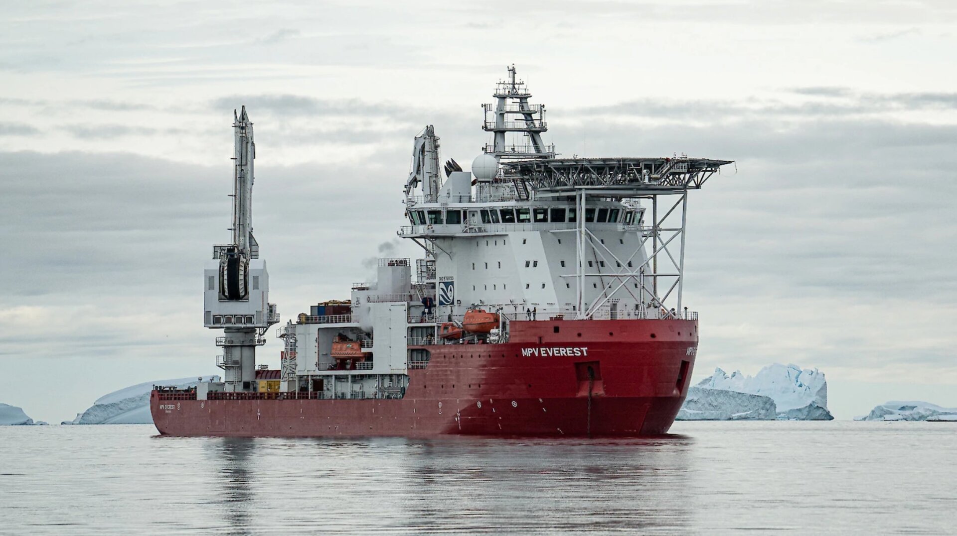 MPV Everest while still in Antarctic waters. 