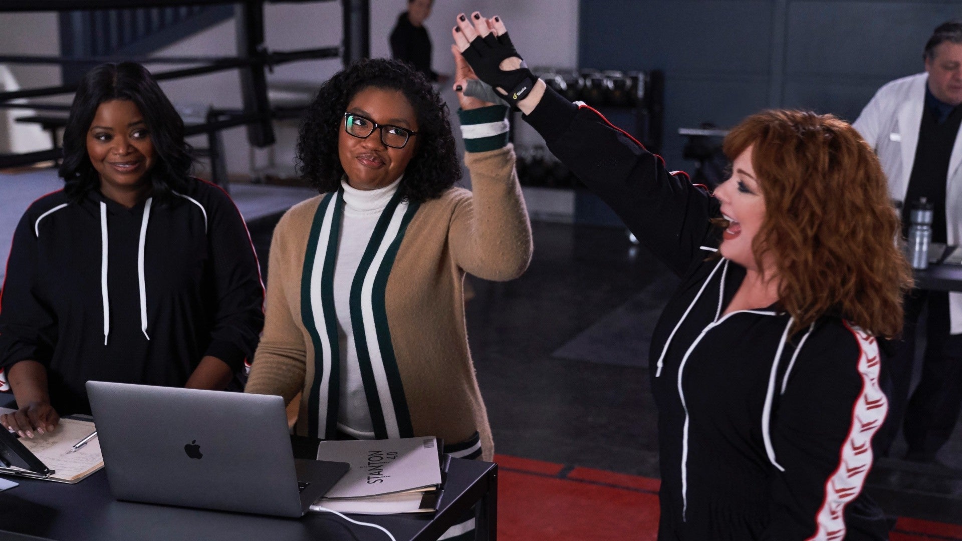 Tracy (Taylor Mosby, center) is the best part of the film.