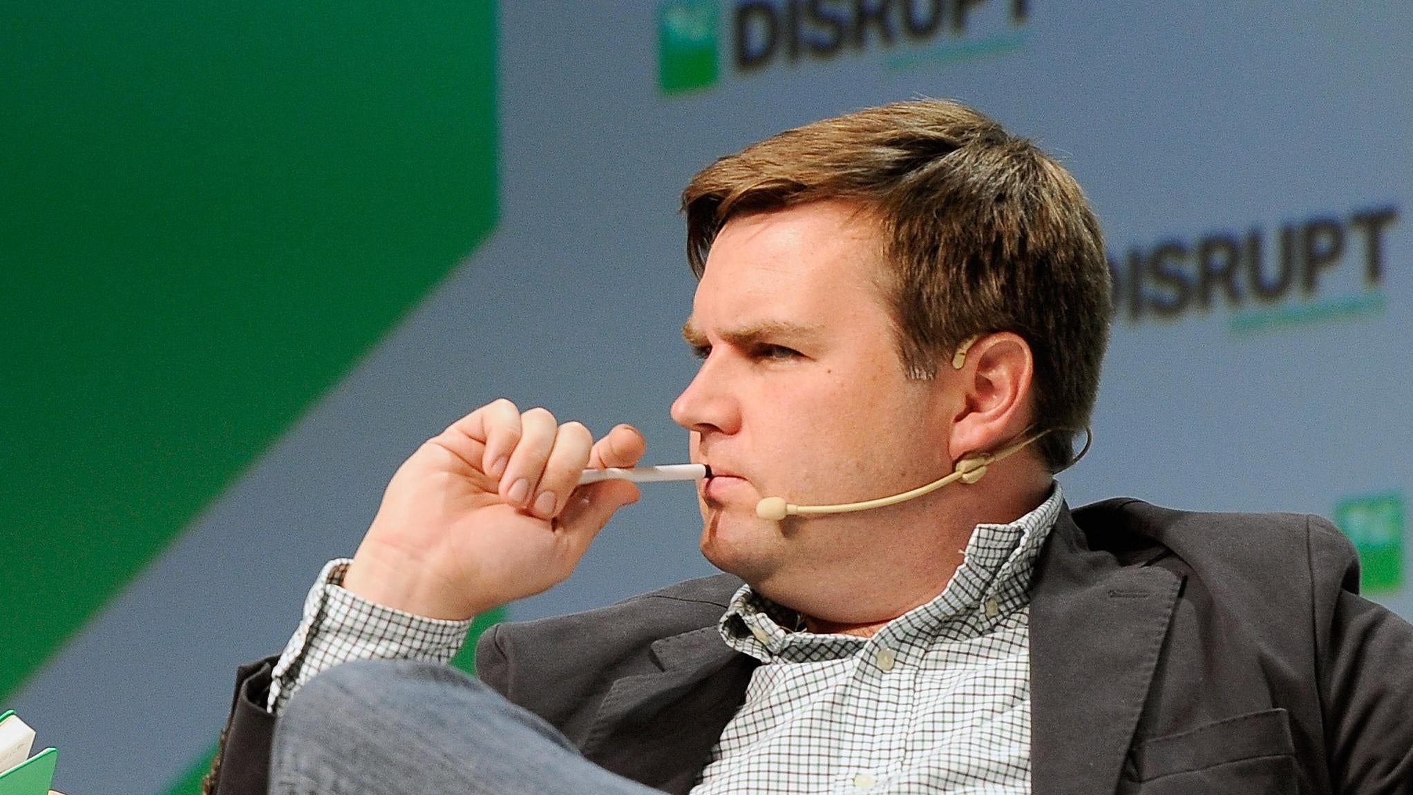 J.D. Vance at TechCrunch Disrupt SF 2018.