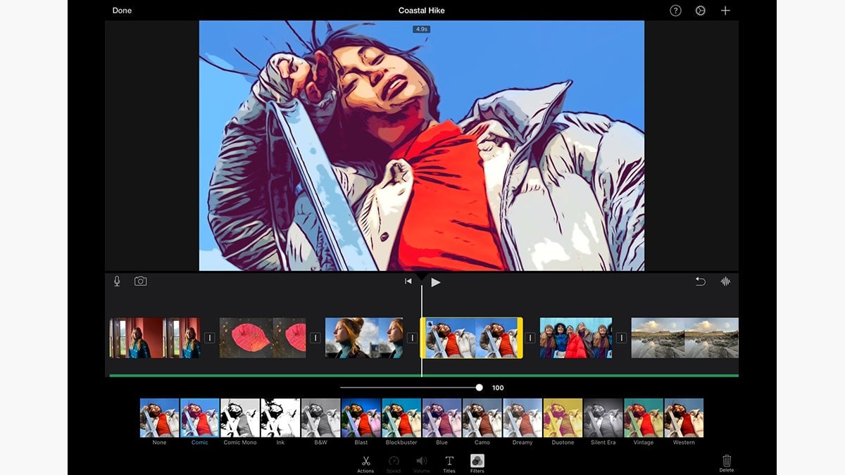 Screenshot: iMovie