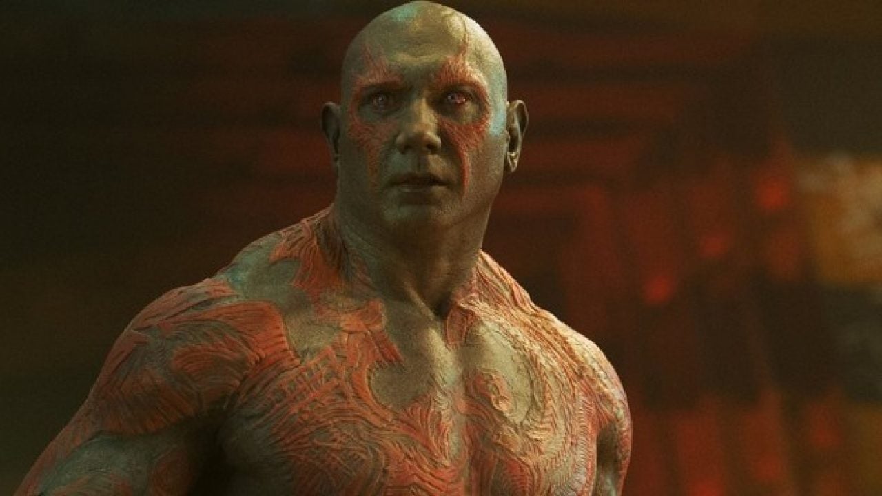 Dave Bautista as Drax.
