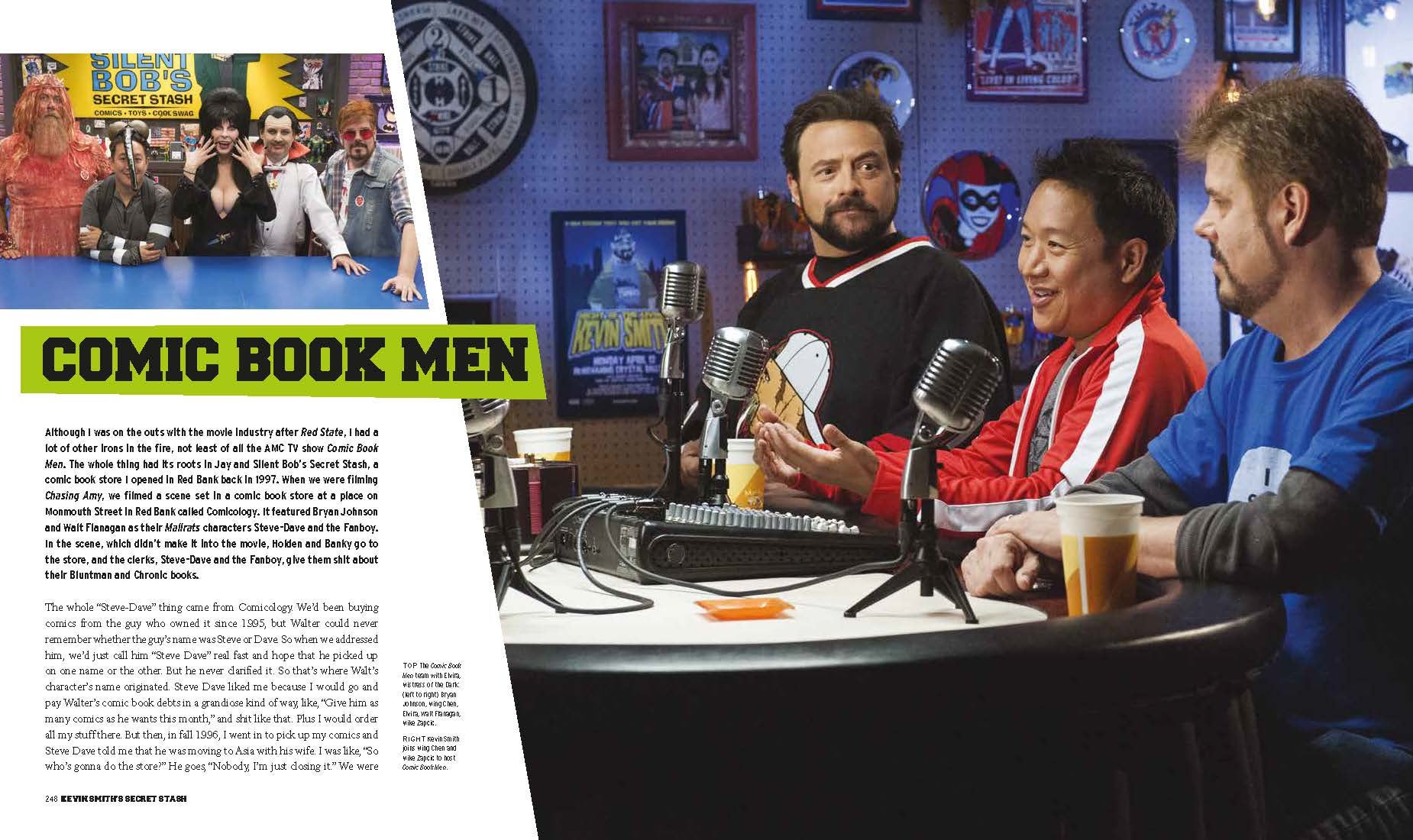 All the chapter pages look like this one about Comic Book Men.