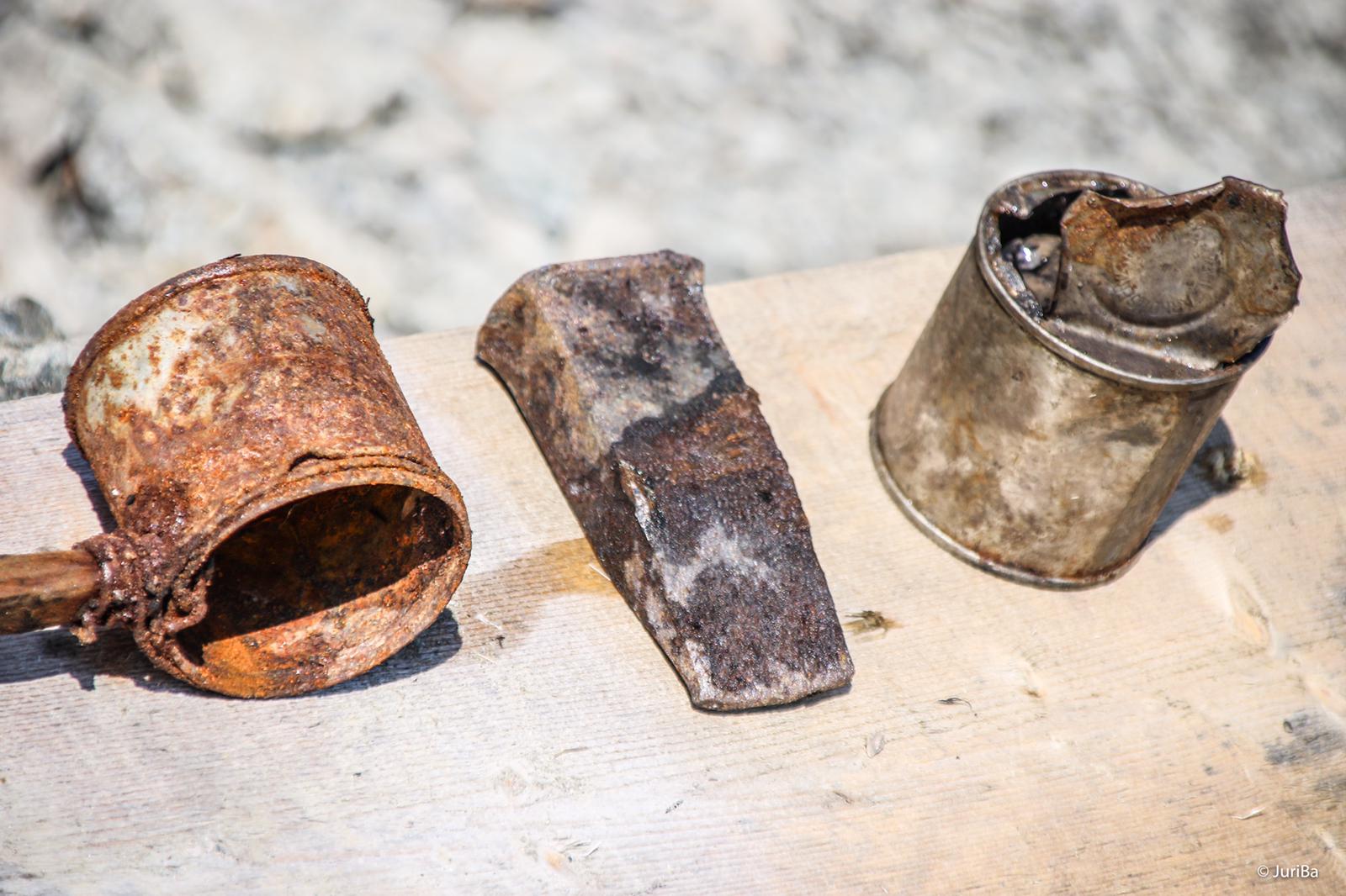 These found objects show the soldiers “poor daily life,” said Morosini