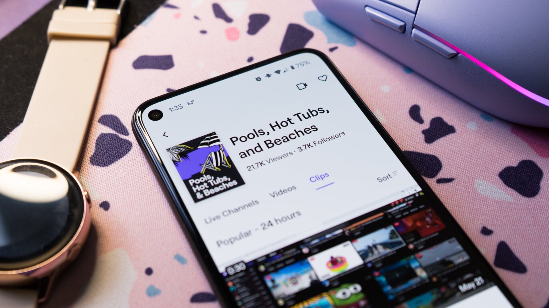 Pools. Hot Tubs, and Beaches is officially a new category on Twitch.