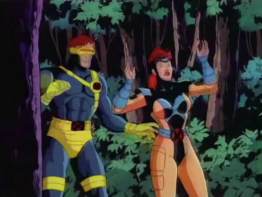 Jean realizing that she’s about to collapse even though she doesn’t want to.