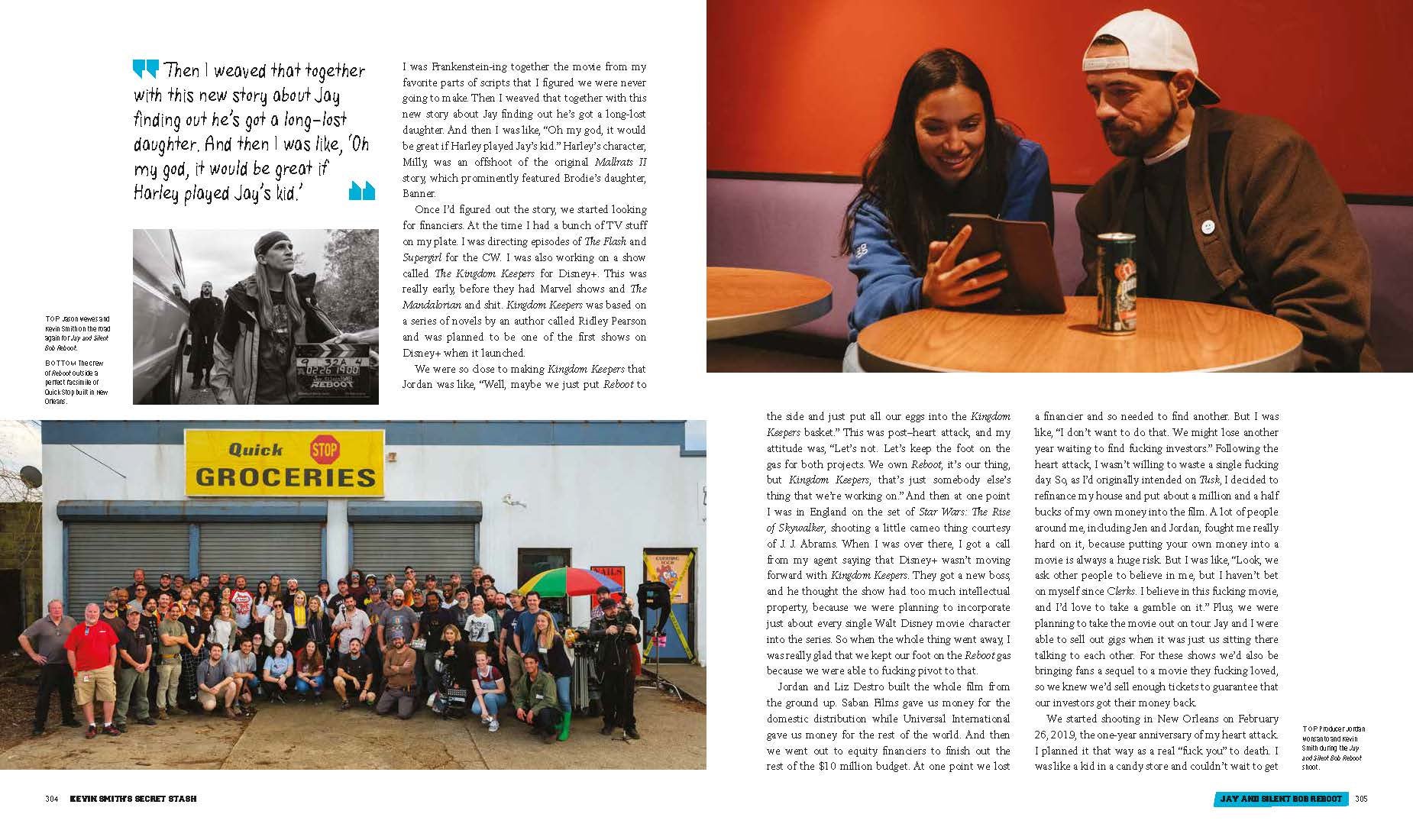 A few pages on Jay and Silent Bob Reboot.