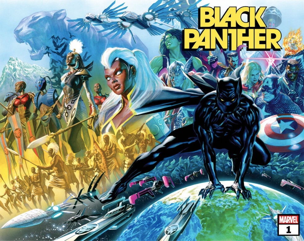 The cover of Black Panther #1.