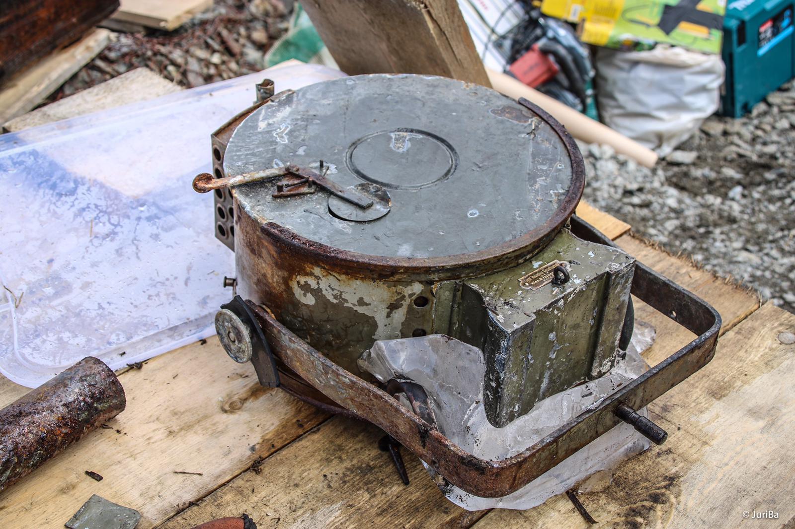 A military acetylene light the researchers discovered.