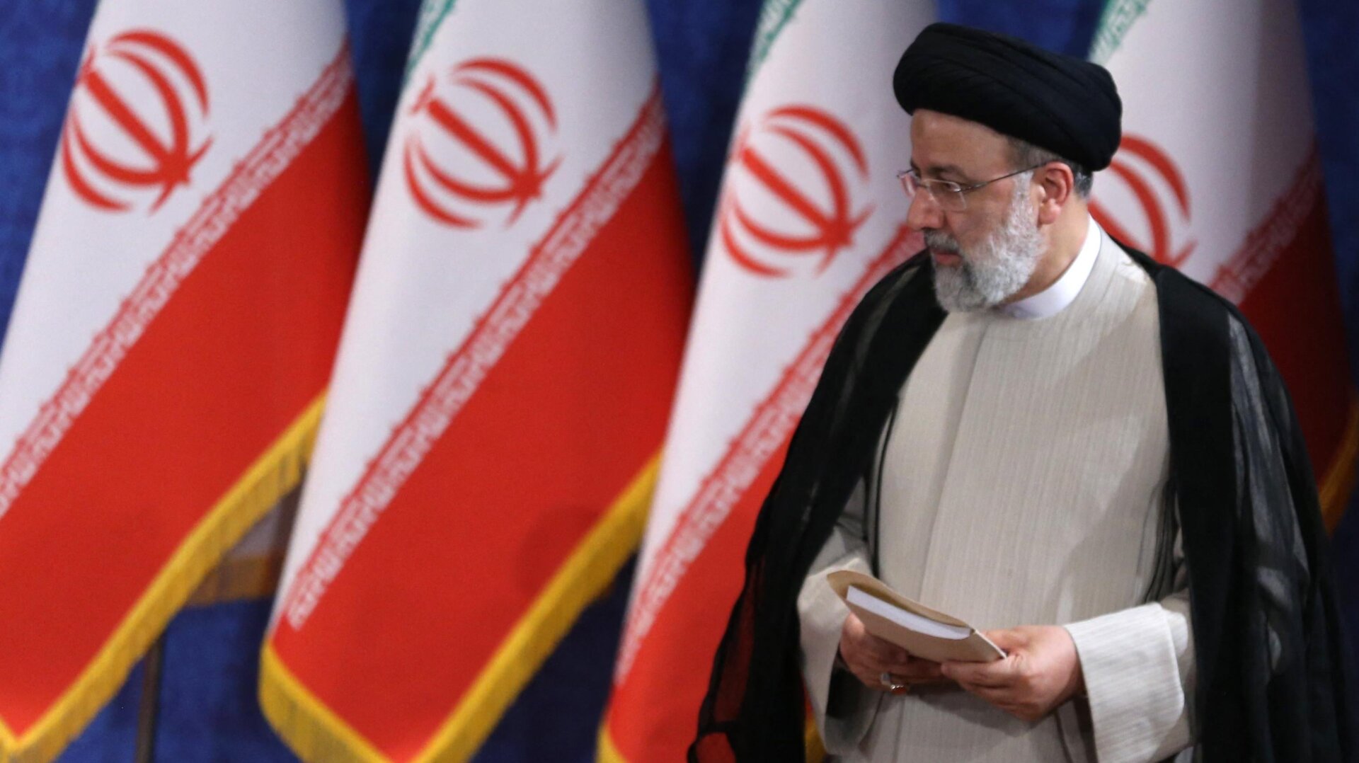 Iran’s President-elect Ebrahim Raisi is pictured during his first press conference in the Islamic republic’s capital Tehran, on June 21, 2021.