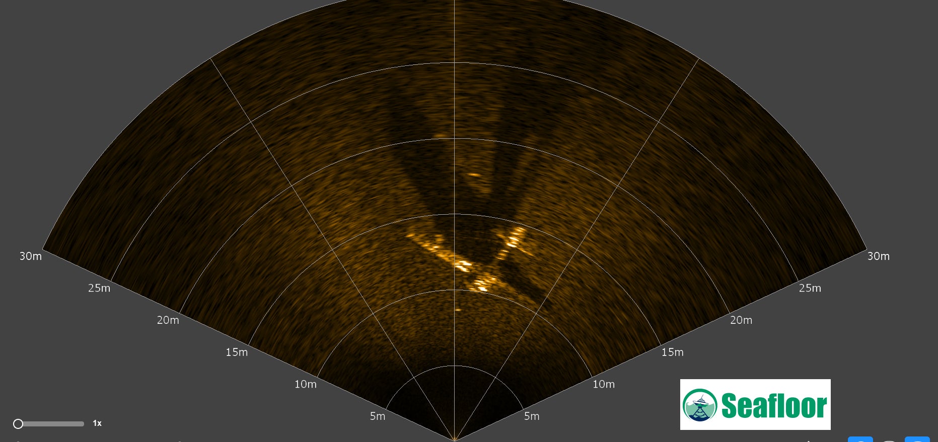 An image of the plane, captured by Seafloor Systems’ sonar imaging.