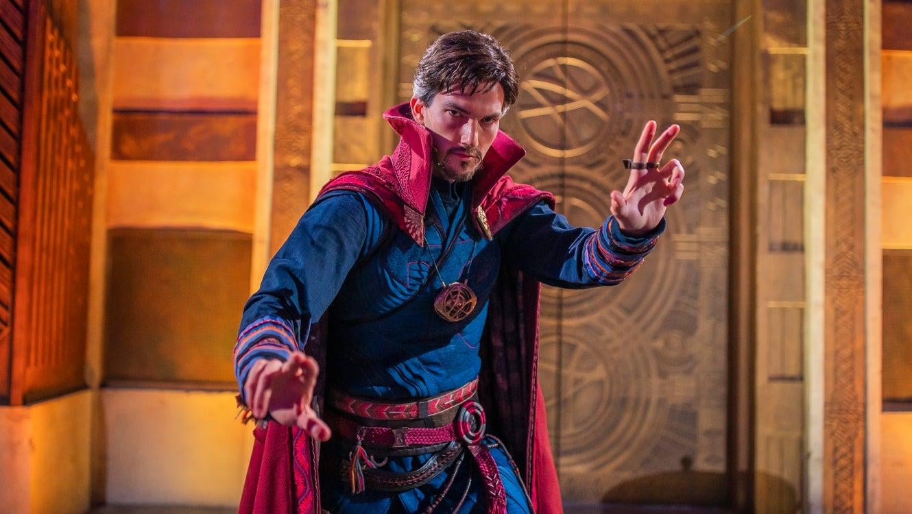 This photo looks like a Hot Toys figure but it’s actually the park’s Doctor Strange.
