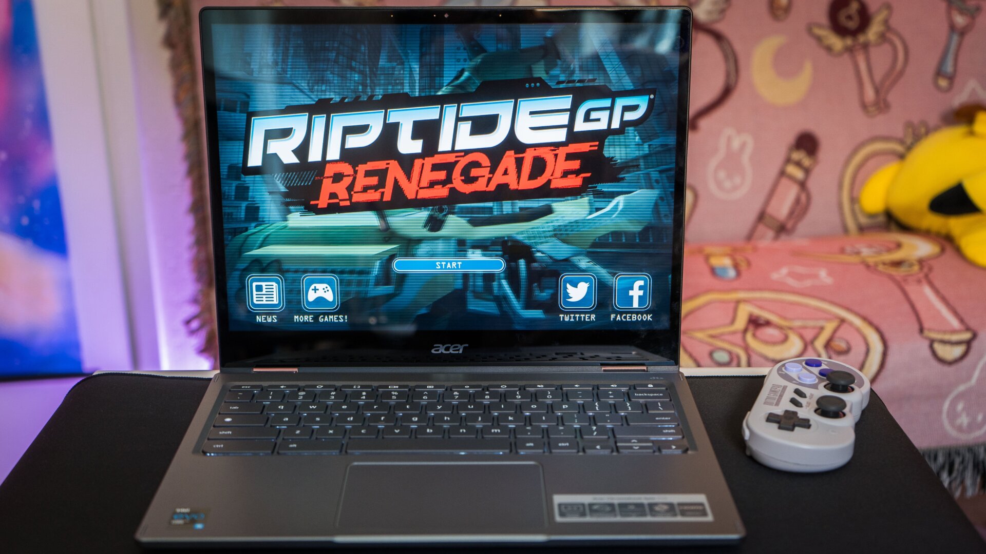 Some Android games look Very Cool running on the Chromebook Spin 713's delightful screen.