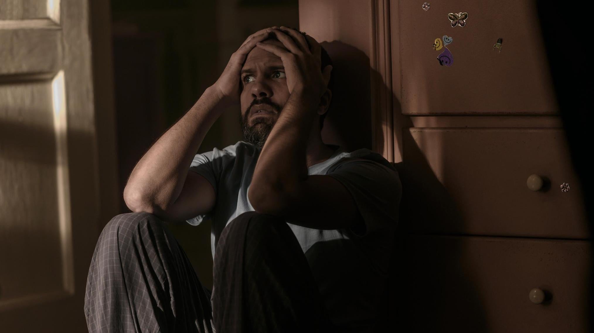 Luke (O.T. Fagbenle) struggles to cope with June’s actions. 