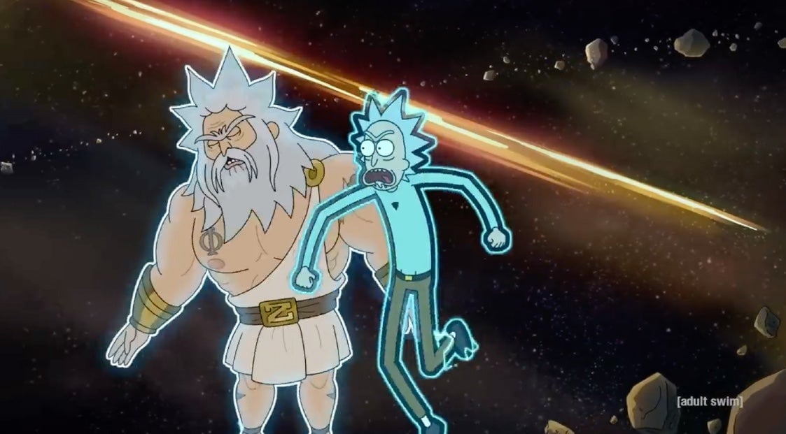 In episode nine, “Childrick of Mort,” Rick fought a god when they both fell for the same woman. Er, planet. That moment doesn’t make our list, but it’s still a damn good one.