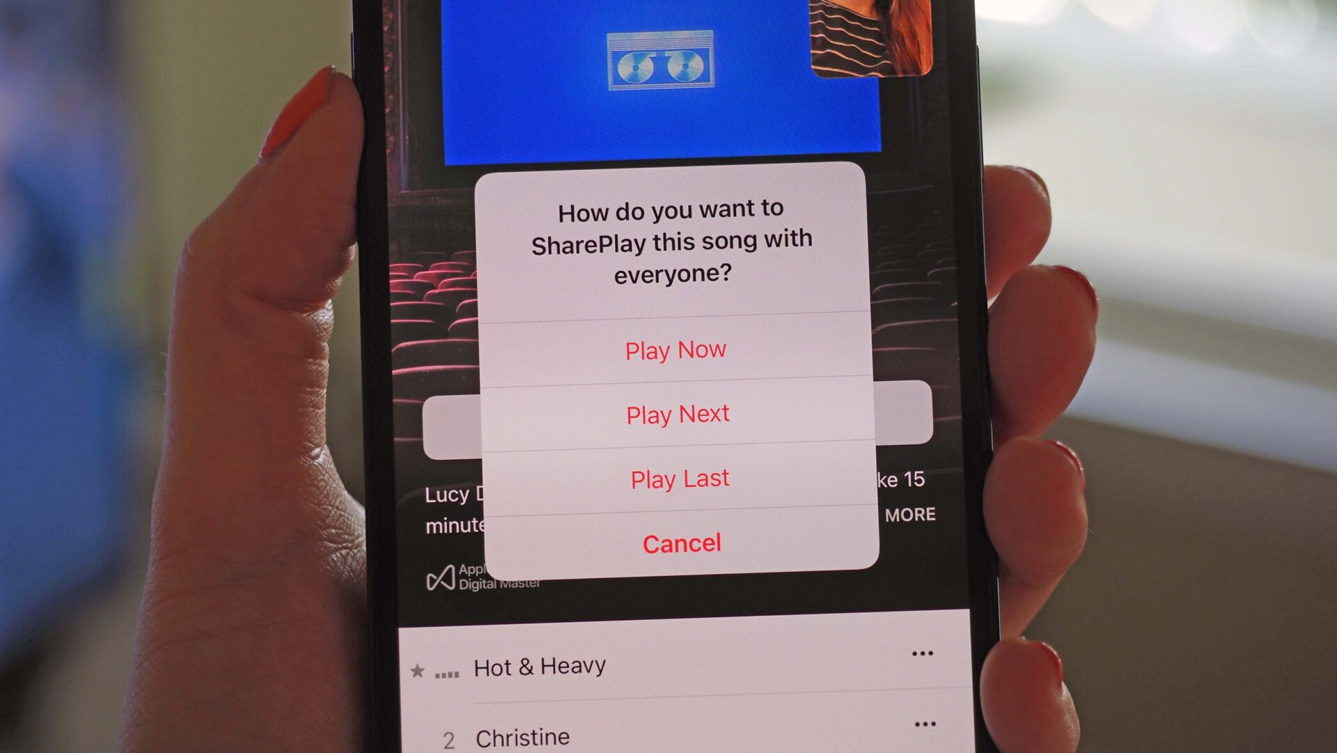 SharePlay on the iPhone is perfect for listening to music with friends.