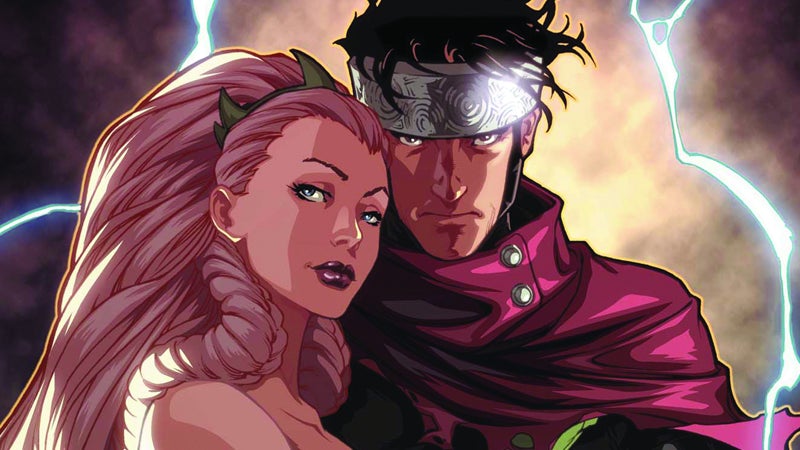 Sylvie alongside Wiccan on the cover of Dark Reign: Young Avengers #4.