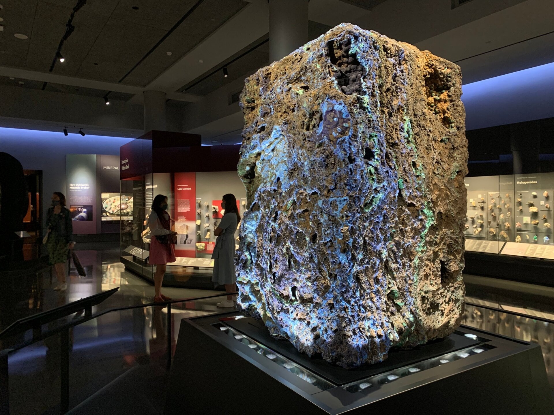 The iconic “Singing Stone” gets a center spot in the new exhibition hall. 