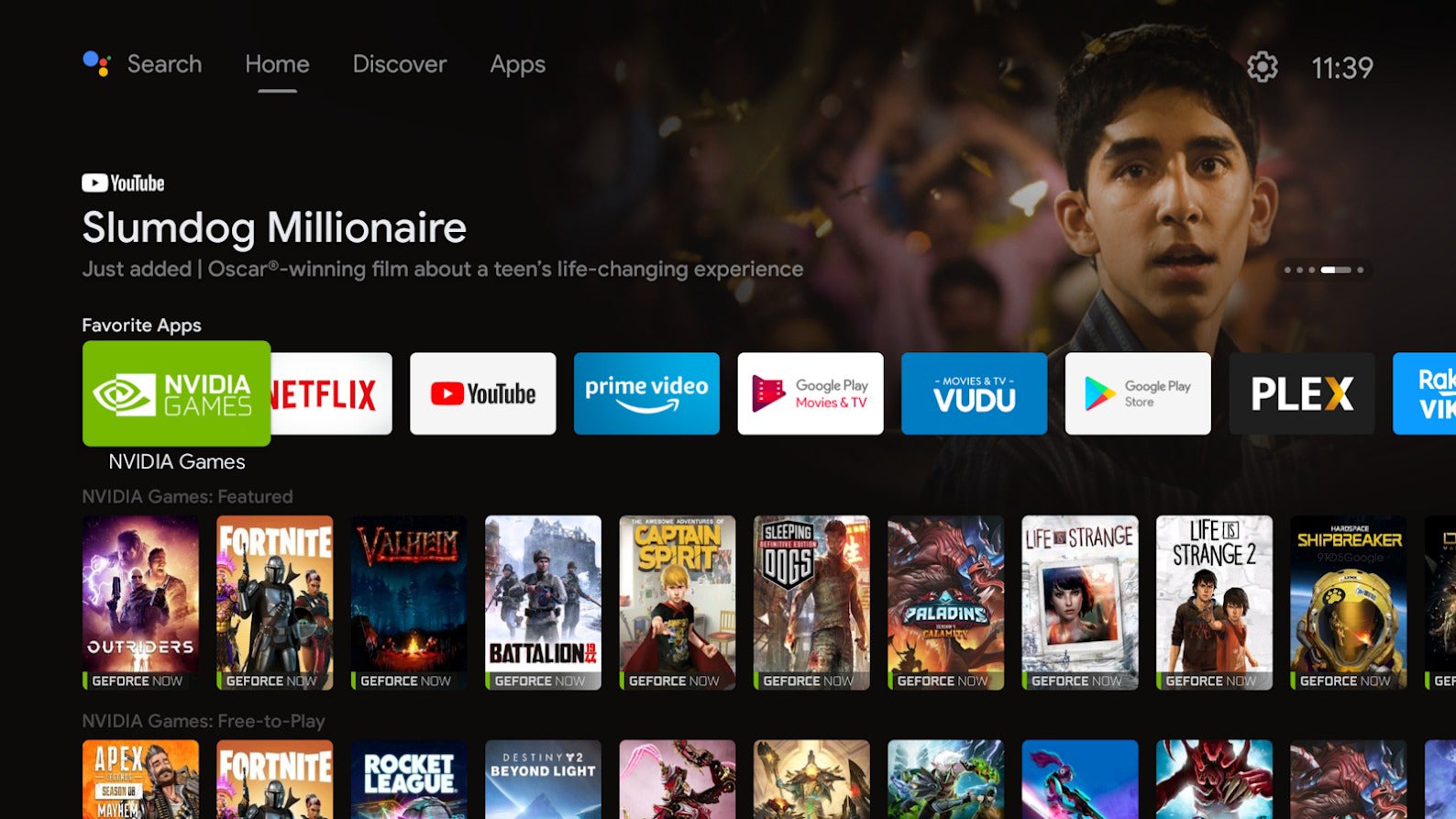 And now here’s an updated screenshot of what the Shield TV looks like, note the large banner ad at the top of the sceen.