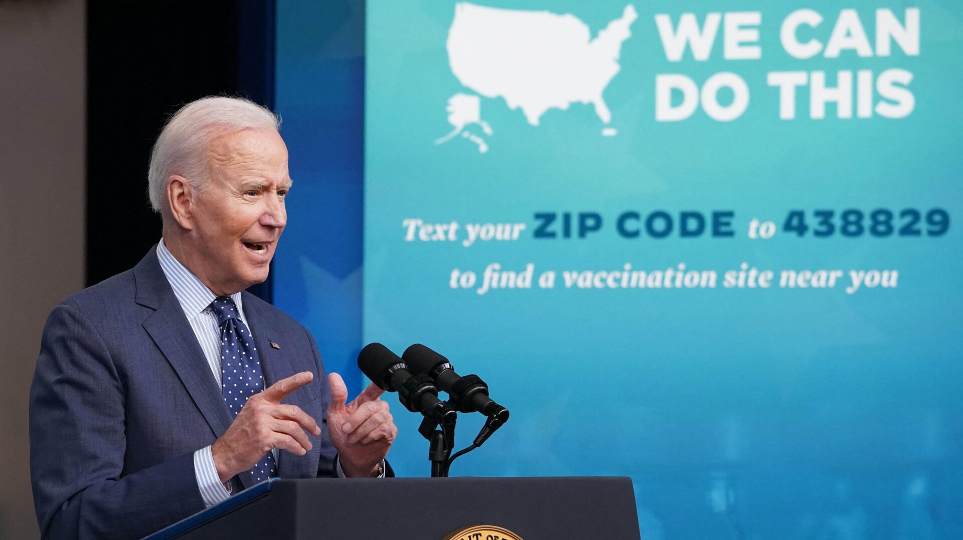 U.S. President Joe Biden at the Eisenhower Executive Office Building, next to the White House, on June 2, 2021.