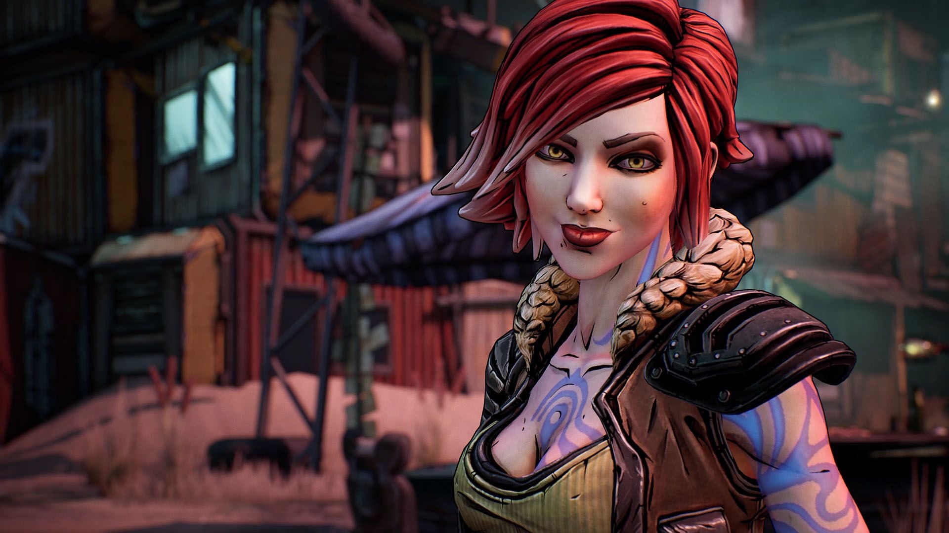Lilith as seen in the game Borderlands 3. Below, Lilith as portrayed by Cate Blanchett...