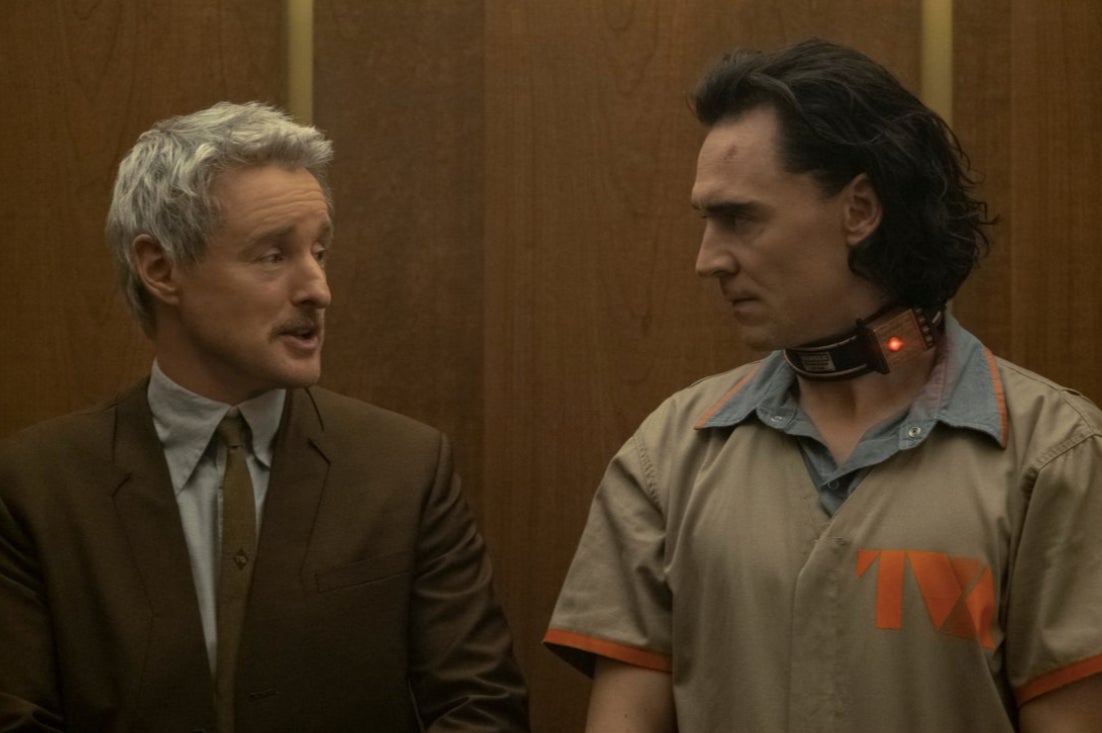 Mobius dragging his new friend Loki to time jail.