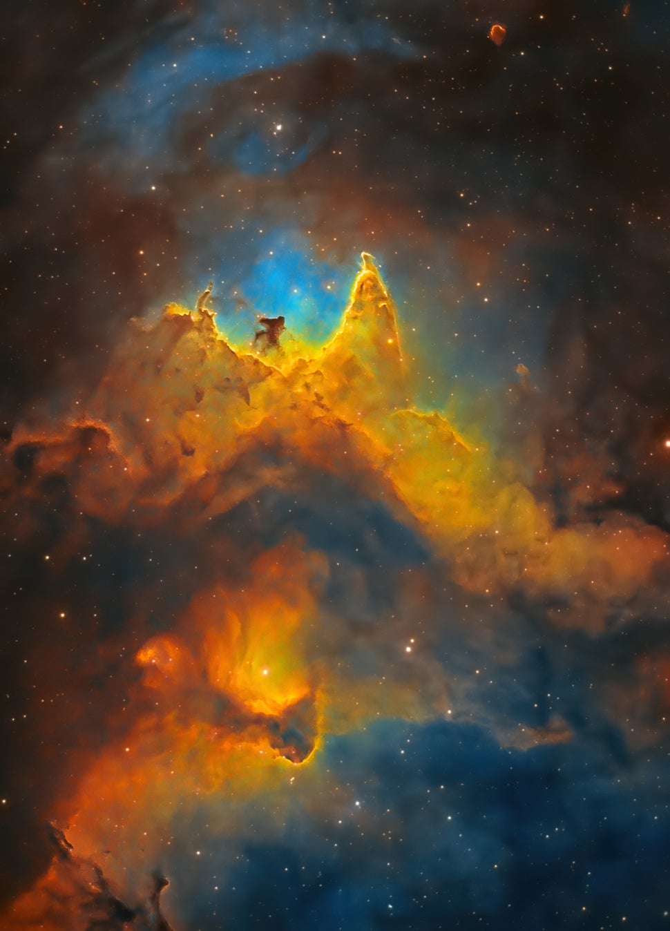 A close-up view of the Soul Nebula. 