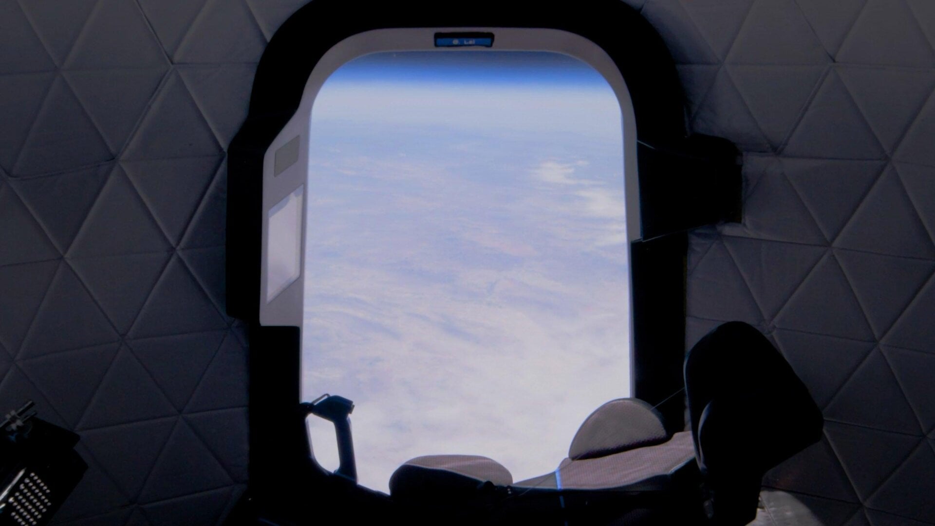 The view from space on Blue Origin’s April 14, 2021 flight.