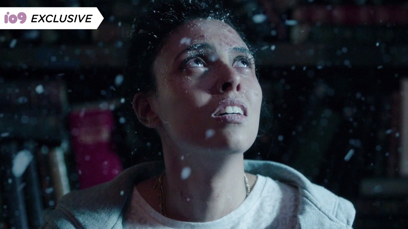 Samancande Saadi as Morjana, looking suitably concerned. Because DEMON.