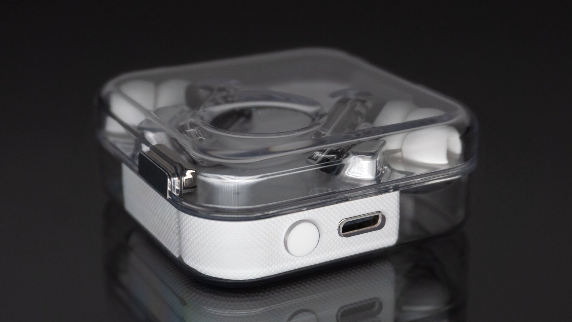 You can wirelessly charge the case on a Qi pad, but USB-C is always the better and faster option.