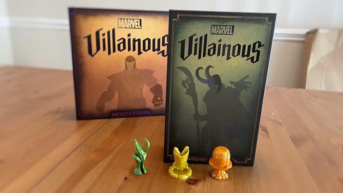 A look at the cover and figures for Marvel Villainous: Mischief & Malice.