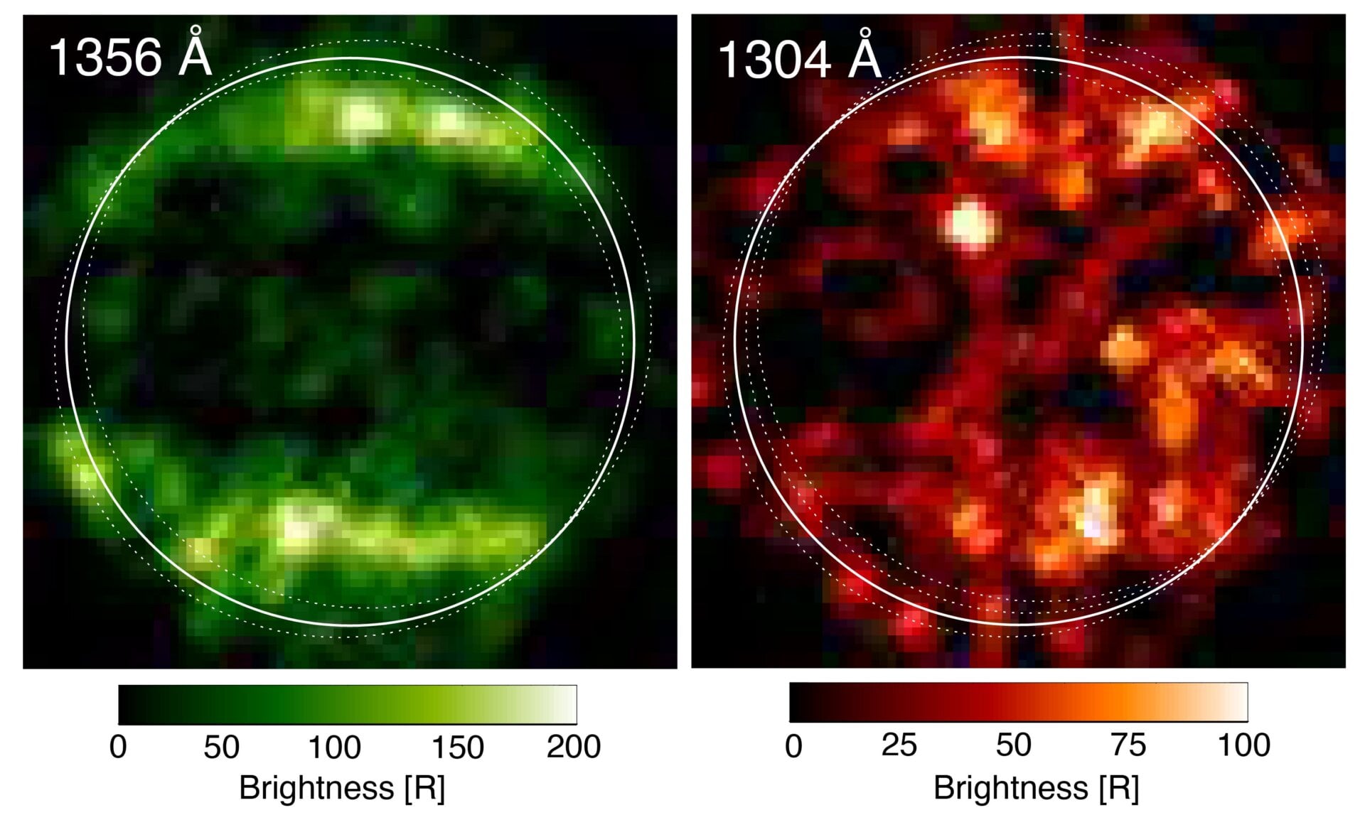 Two Hubble Space Telescope observations in 1998 revealed oxygen in the moon’s atmosphere.