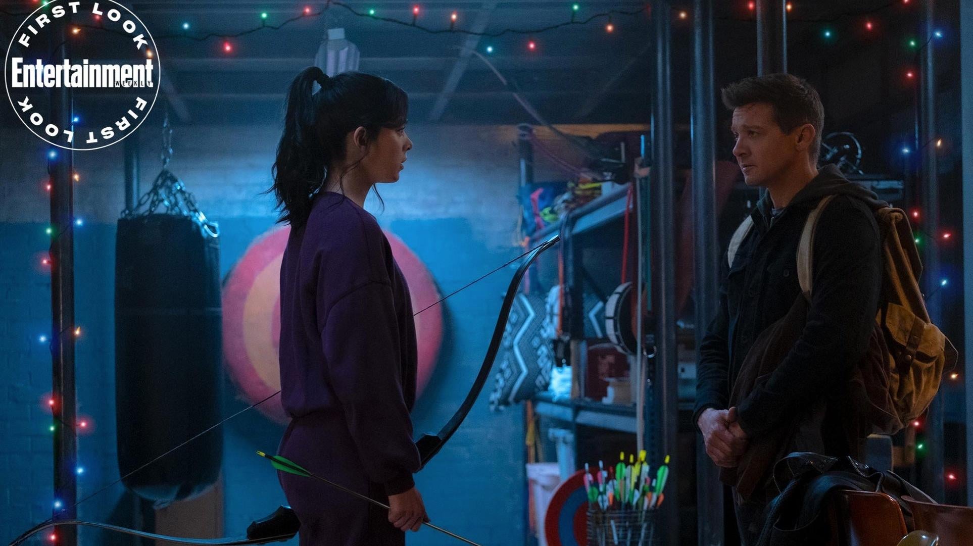 Hailee Steinfeld, Jeremy Renner, and a bunch of archery stuff in Hawkeye.