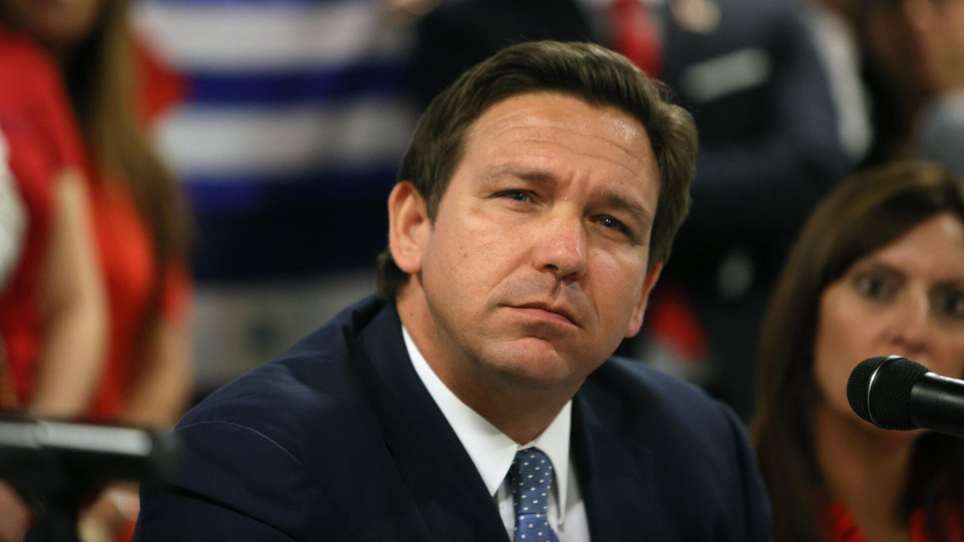 Florida Gov. Ron DeSantis, Republican and Trump supporter, on July 13, 2021 in Miami, Florida.