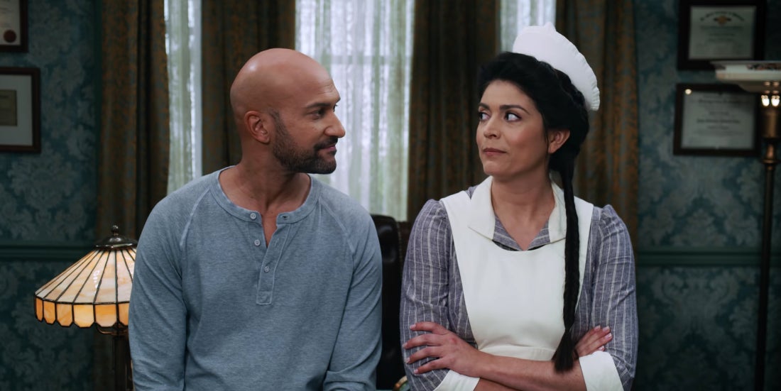 Josh and Melissa having a heart-to-heart.