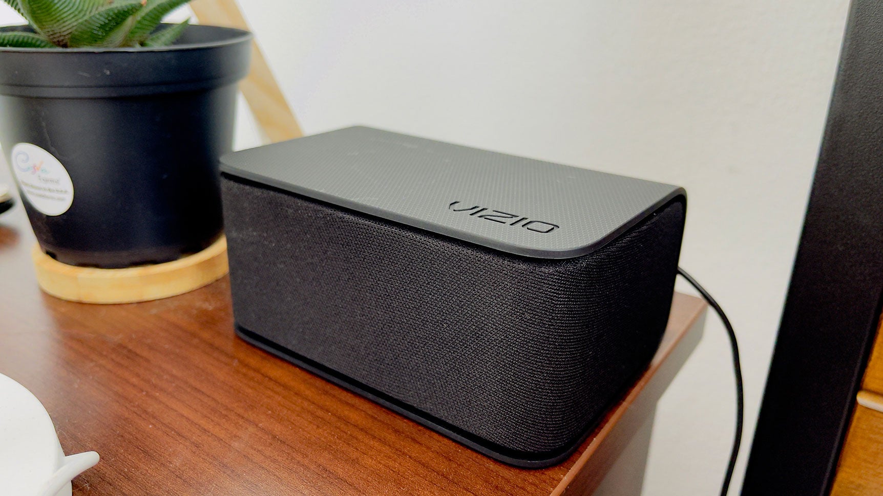 The satellite speakers are also compact and unobtrusive.