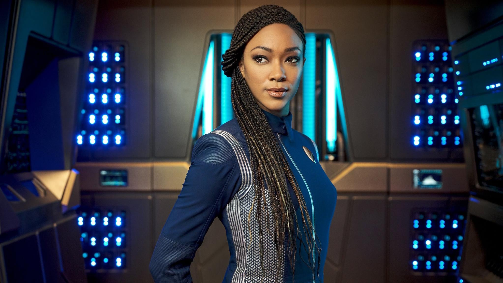 Captain on the bridge. 