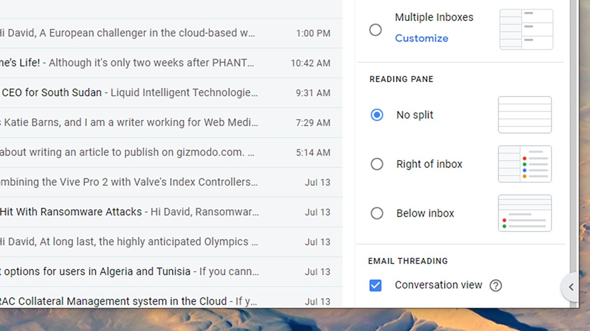 Screenshot: Gmail