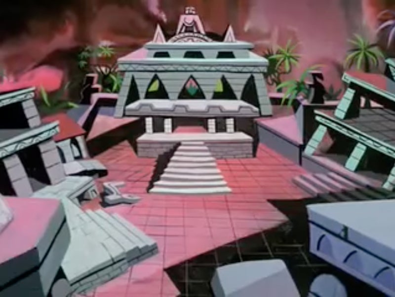 The temple at the heart of the city the Professor built for...reasons.