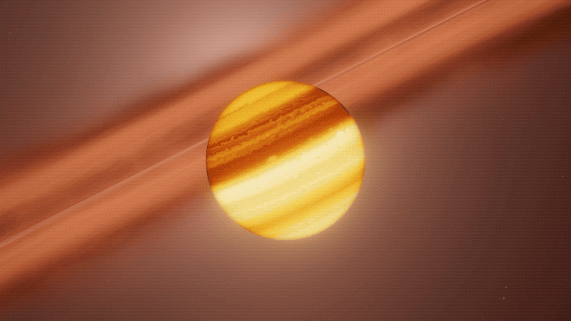 Gif: ESO/L. Calçada, ALMA (ESO/NAOJ/NRAO)/Benisty et al./Gizmodo