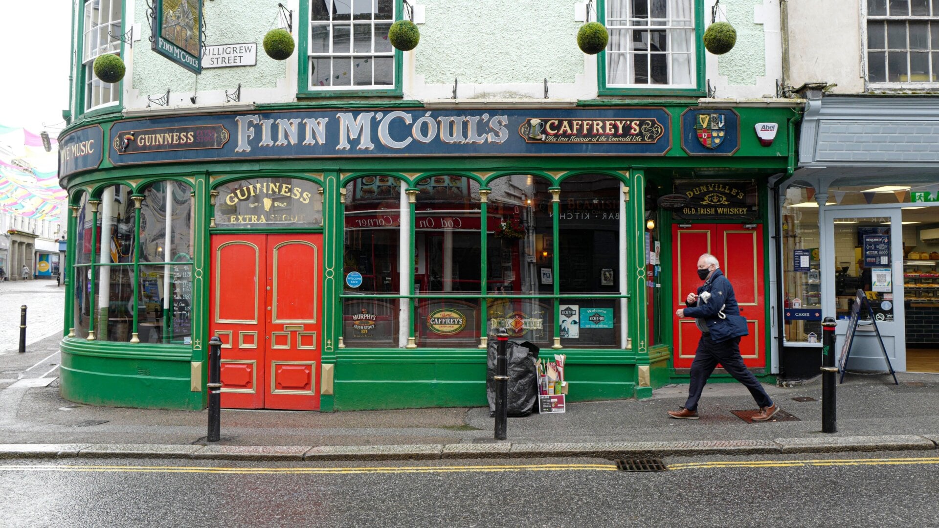 Finn McCouls pub on June 25, 2021 in Falmouth, England.
