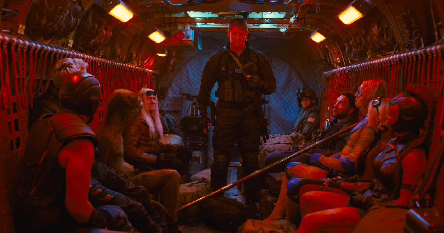 Rick Flagg addressing the latest incarnation of the Suicide Squad.