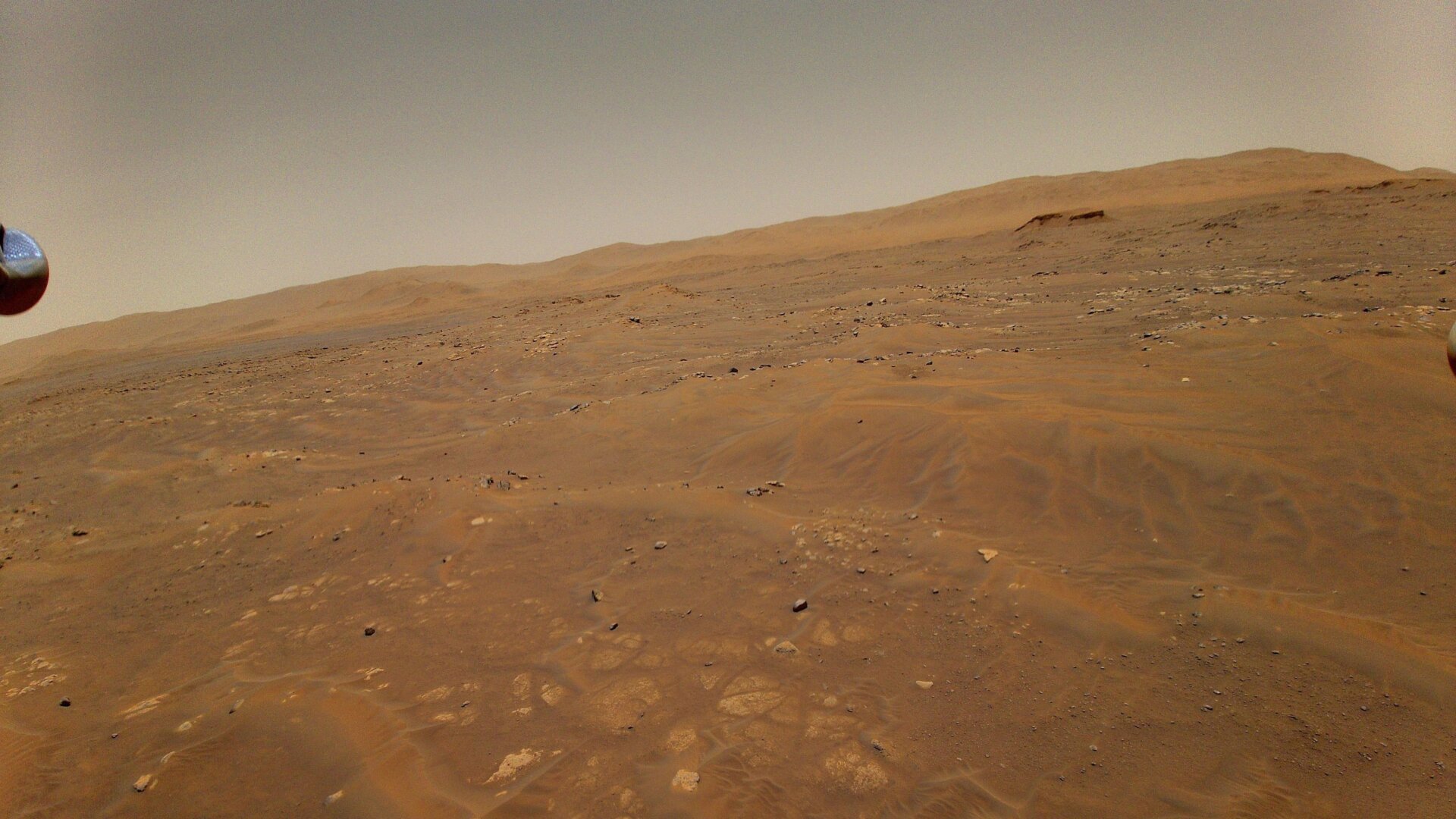 The Séítah on Mars, seen from 33 feet above the surface during Ingenuity’s sixth flight, in May 2021.