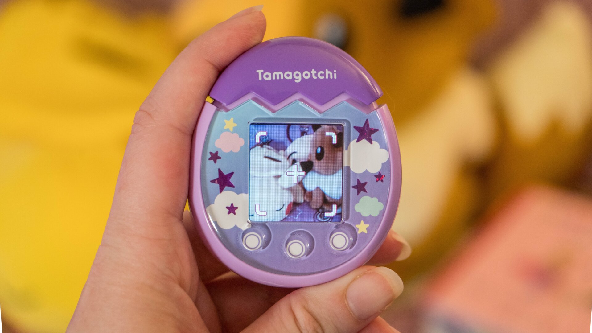 The novelty of taking a picture never wears off, especially if you’re into posting on the Tamagotchi Pix’s internal social network. 